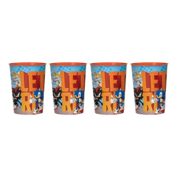 Sonic Designware 16oz Party Cups Lot of Four Plastic Favor Stadium Keepsake Cup - Picture 2 of 4